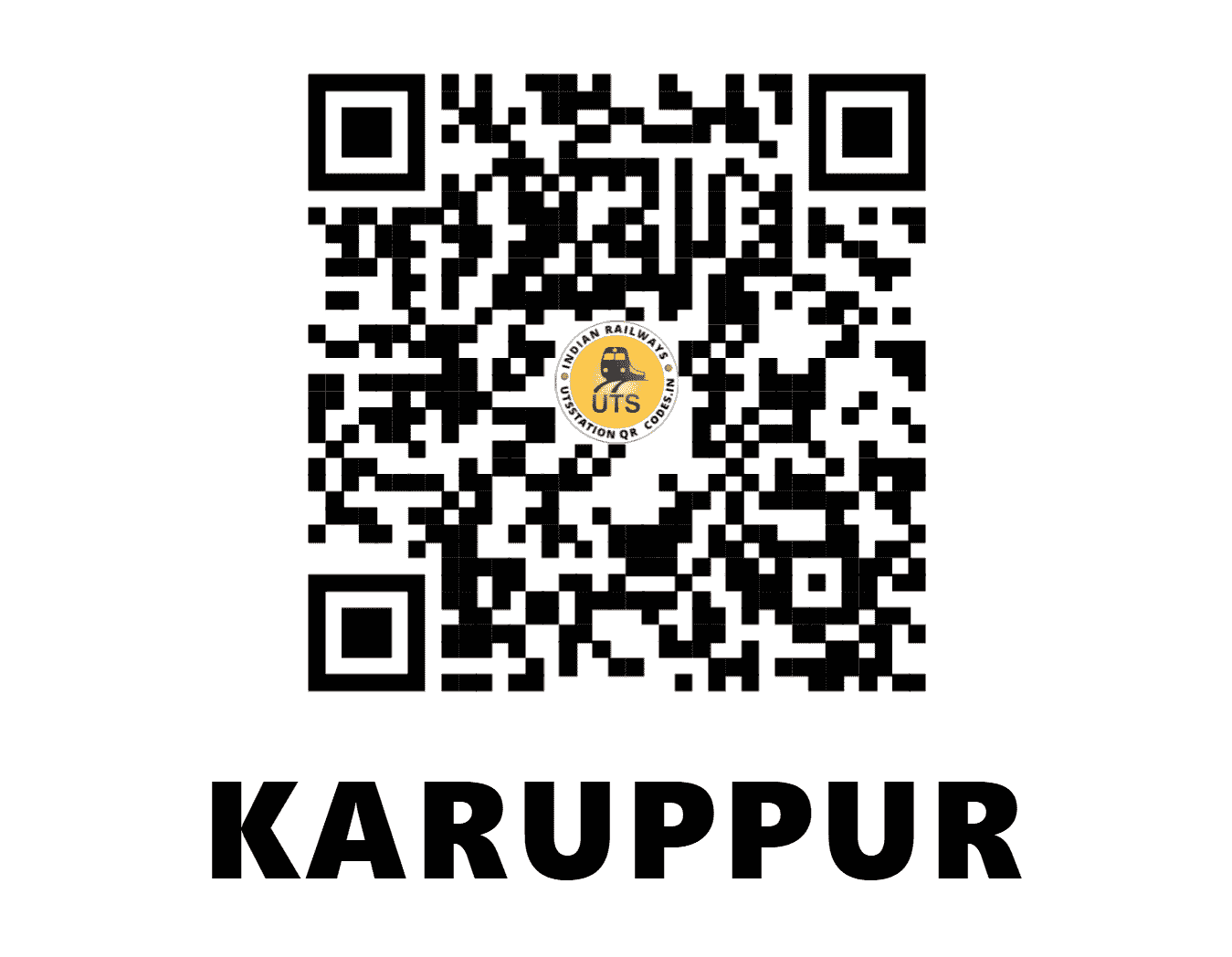 UTS QR Code for KARUPPUR - KPPR - SR (TAMIL NADU)